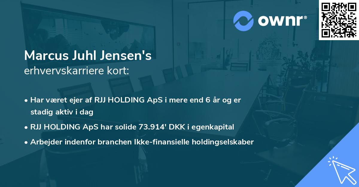Marcus Juhl Jensen's erhvervskarriere kort