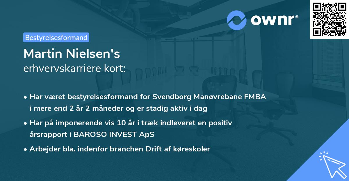 Martin Nielsen's erhvervskarriere kort