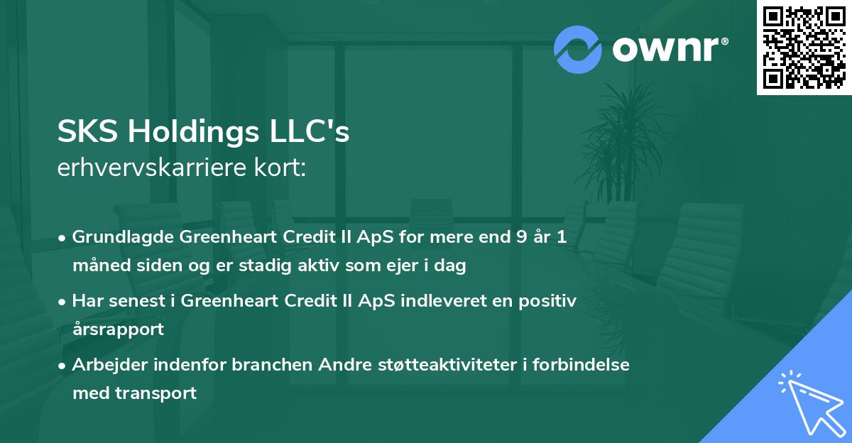 SKS Holdings LLC's erhvervskarriere kort