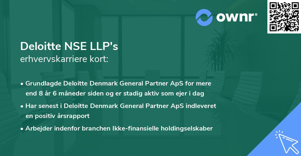 Deloitte NSE LLP's erhvervskarriere kort