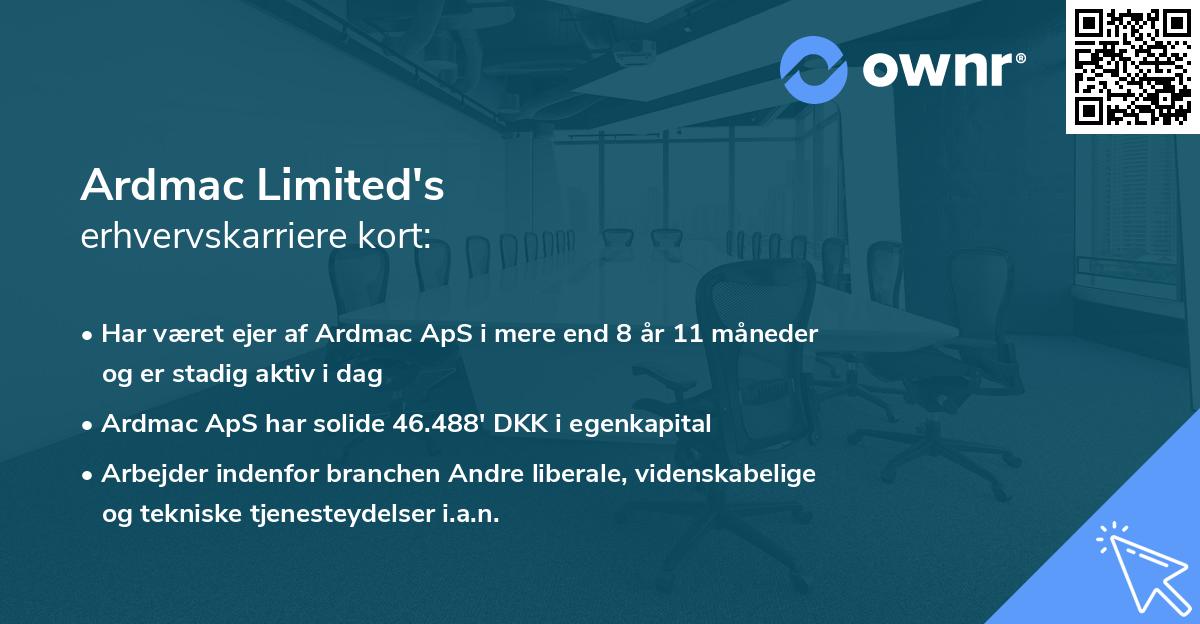 Ardmac Limited's erhvervskarriere kort