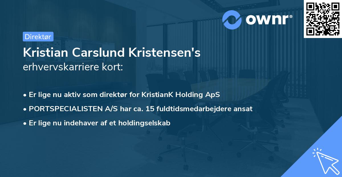 Kristian Carslund Kristensen's erhvervskarriere kort