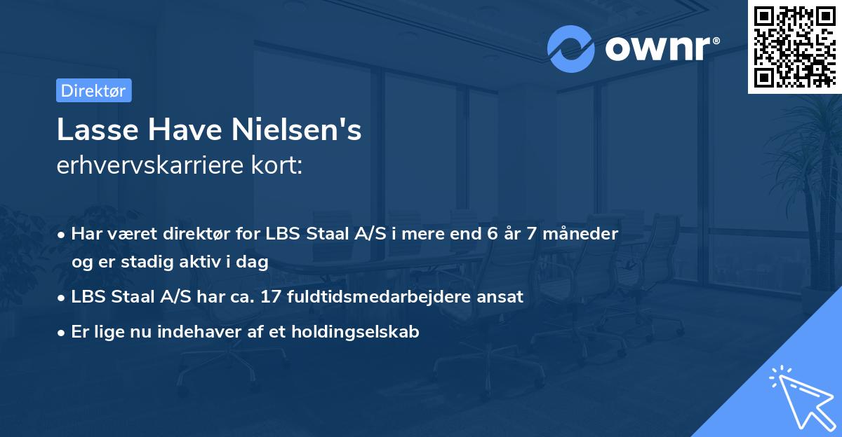Lasse Have Nielsen's erhvervskarriere kort