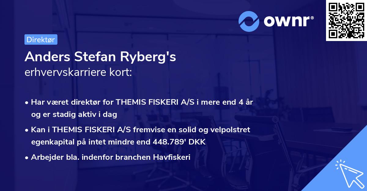 Anders Stefan Ryberg's erhvervskarriere kort