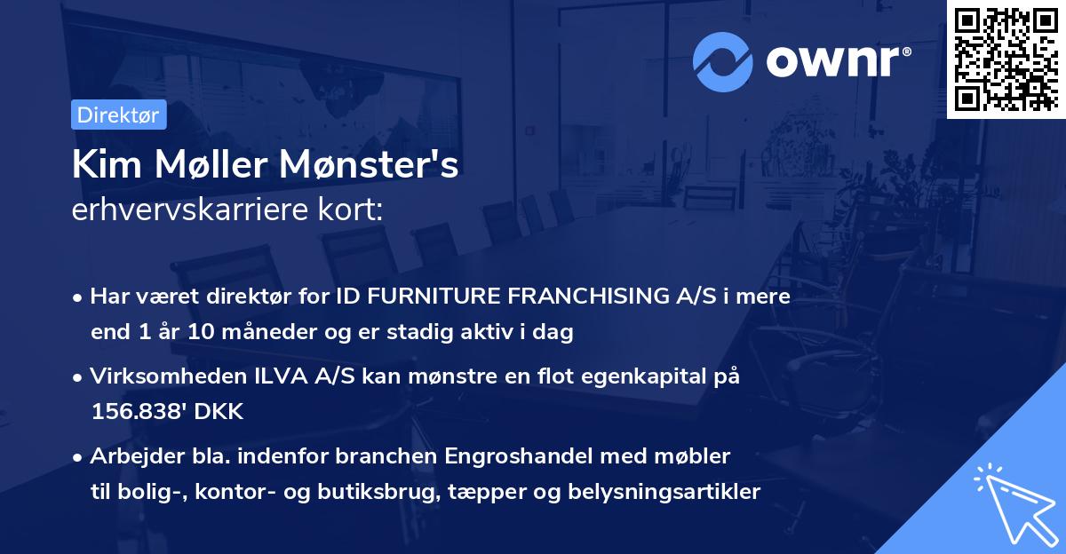 Kim Møller Mønster's erhvervskarriere kort