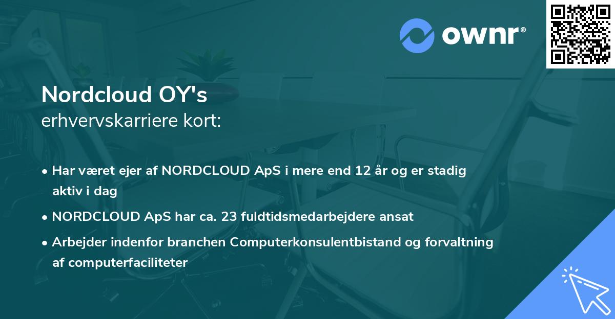 Nordcloud OY's erhvervskarriere kort