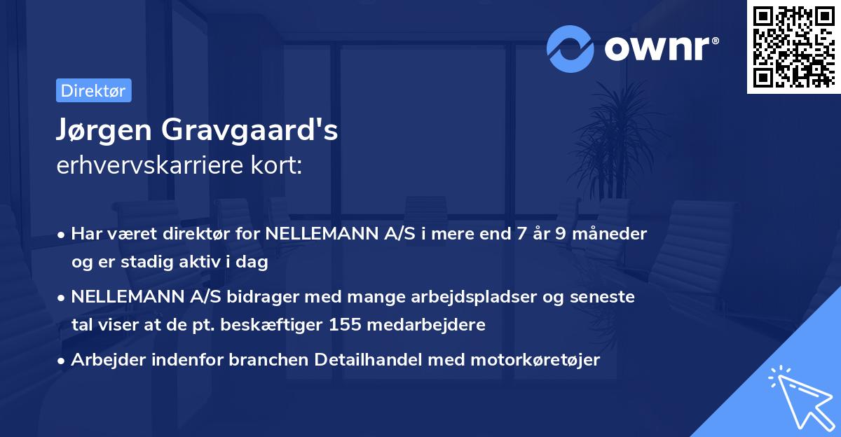 Jørgen Gravgaard's erhvervskarriere kort