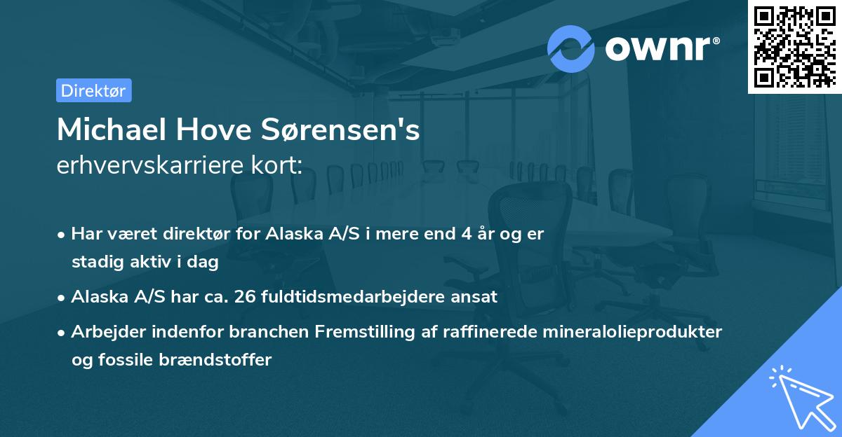 Michael Hove Sørensen's erhvervskarriere kort