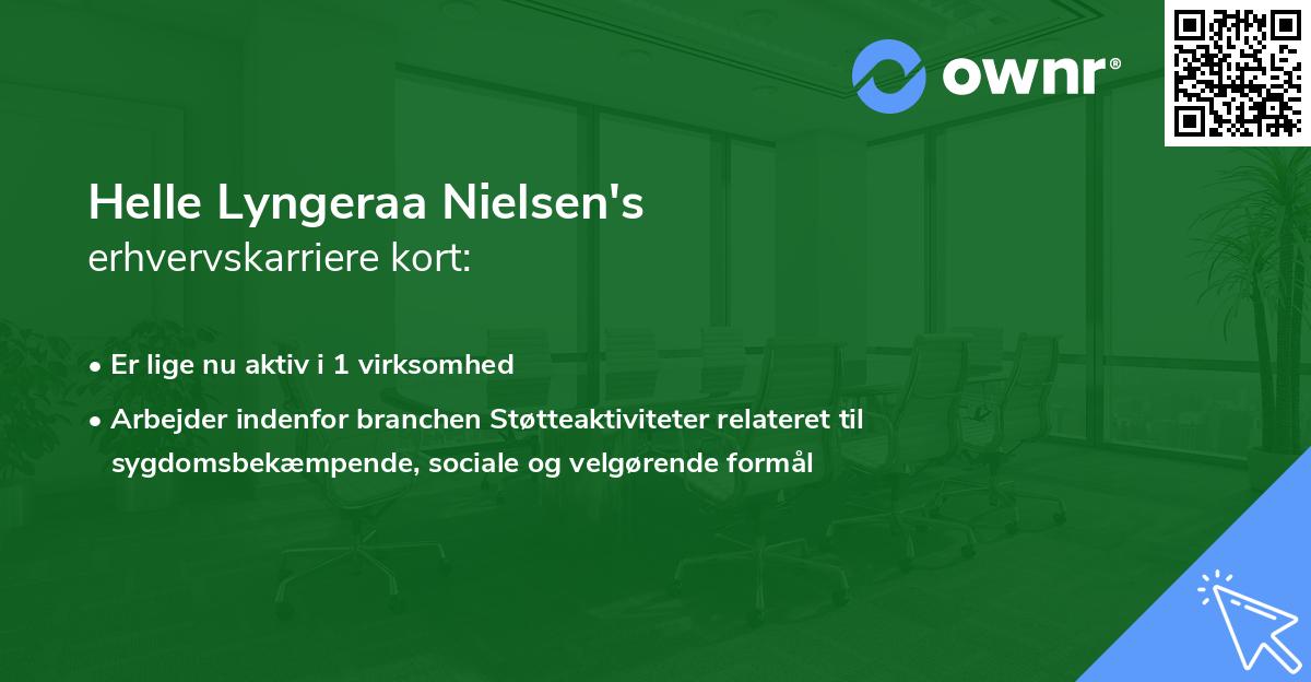 Helle Lyngeraa Nielsen's erhvervskarriere kort