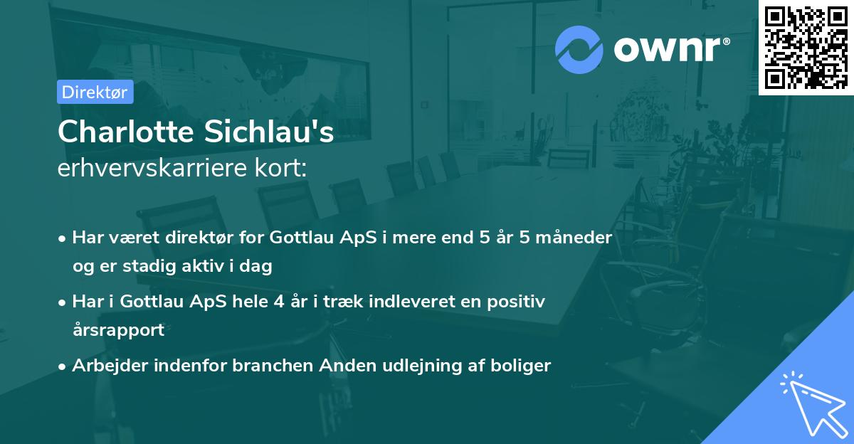 Charlotte Sichlau's erhvervskarriere kort