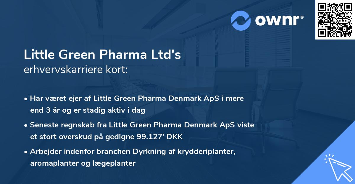 Little Green Pharma Ltd's erhvervskarriere kort