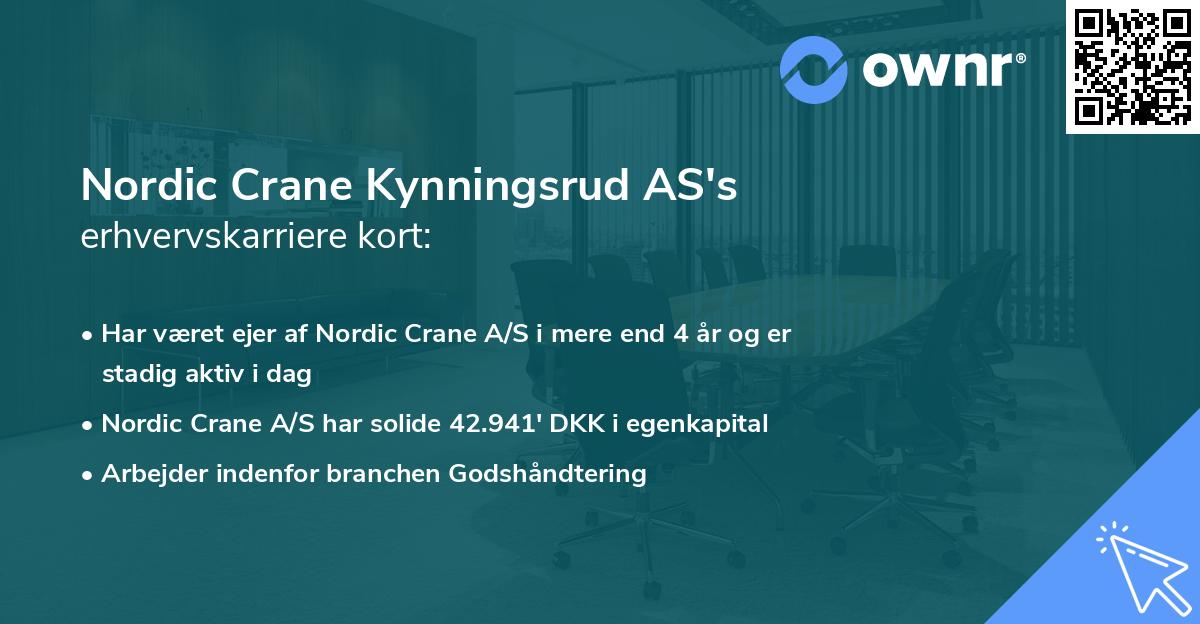 Nordic Crane Kynningsrud AS's erhvervskarriere kort