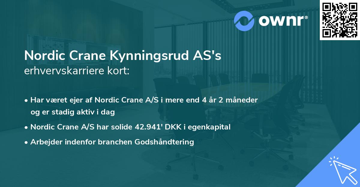 Nordic Crane Kynningsrud AS's erhvervskarriere kort