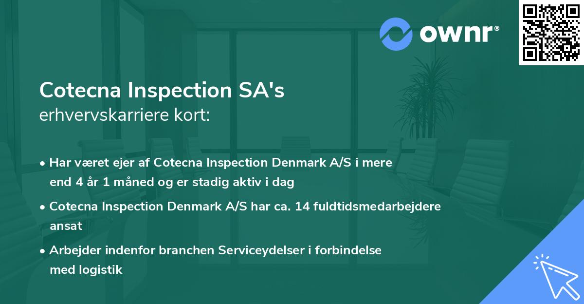 Cotecna Inspection SA's erhvervskarriere kort