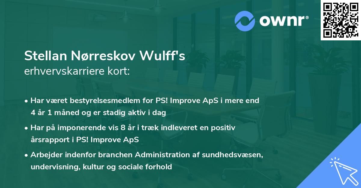 Stellan Nørreskov Wulff's erhvervskarriere kort