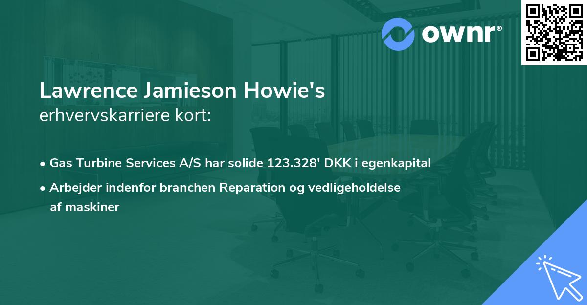 Lawrence Jamieson Howie's erhvervskarriere kort