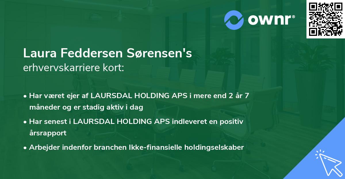 Laura Feddersen Sørensen's erhvervskarriere kort