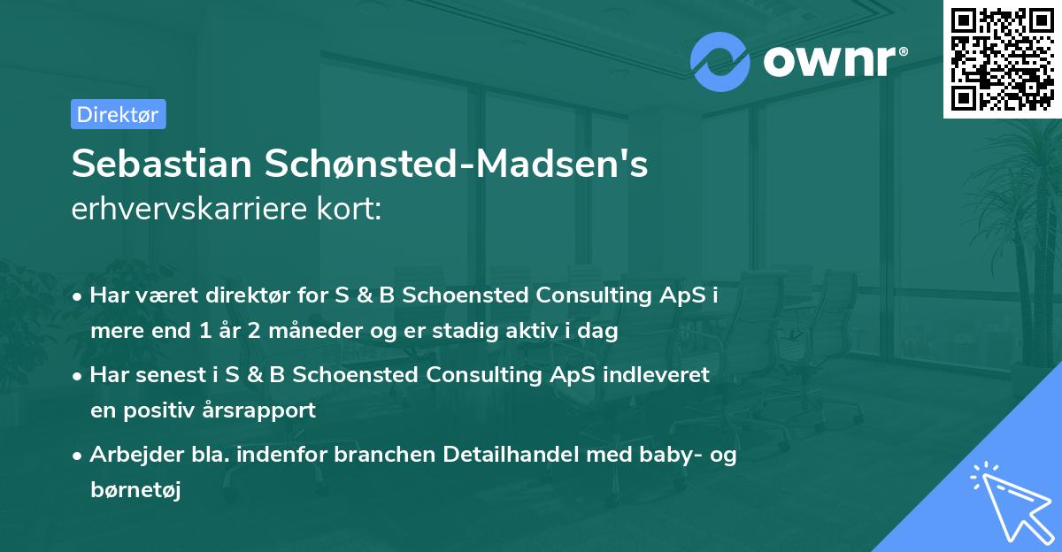 Sebastian Schønsted-Madsen's erhvervskarriere kort