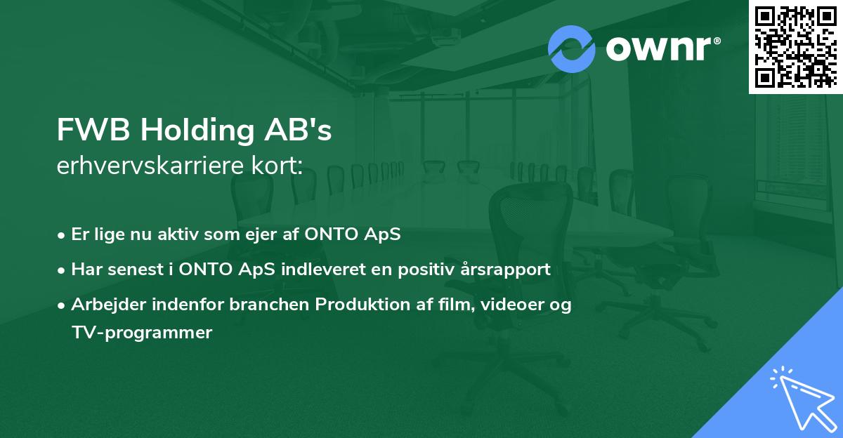 FWB Holding AB's erhvervskarriere kort