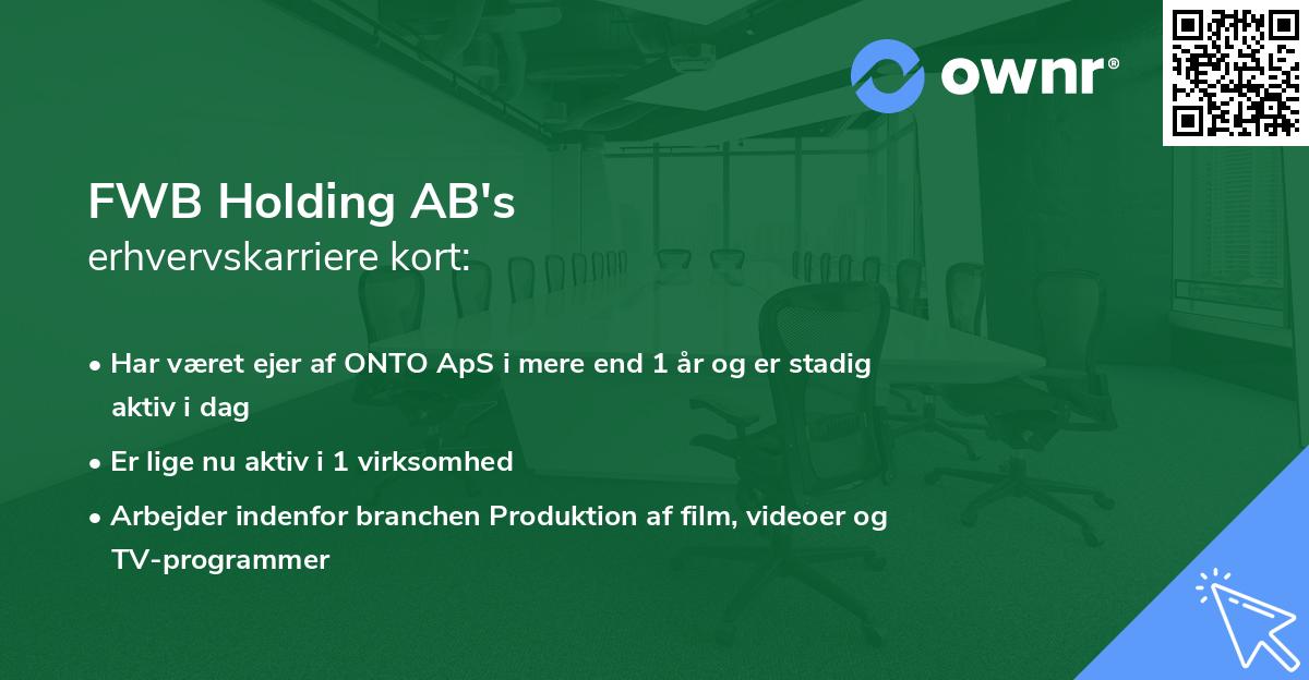 FWB Holding AB's erhvervskarriere kort