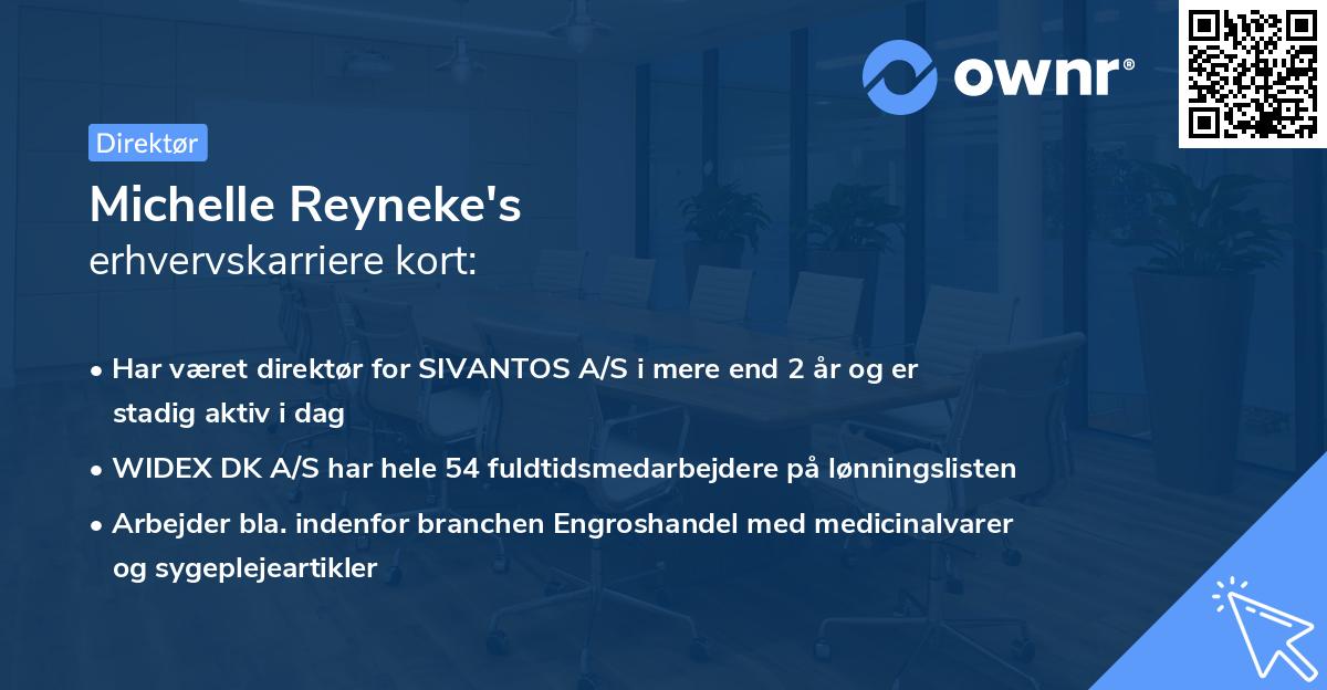 Michelle Reyneke's erhvervskarriere kort