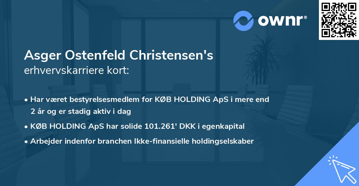 Asger Ostenfeld Christensen's erhvervskarriere kort
