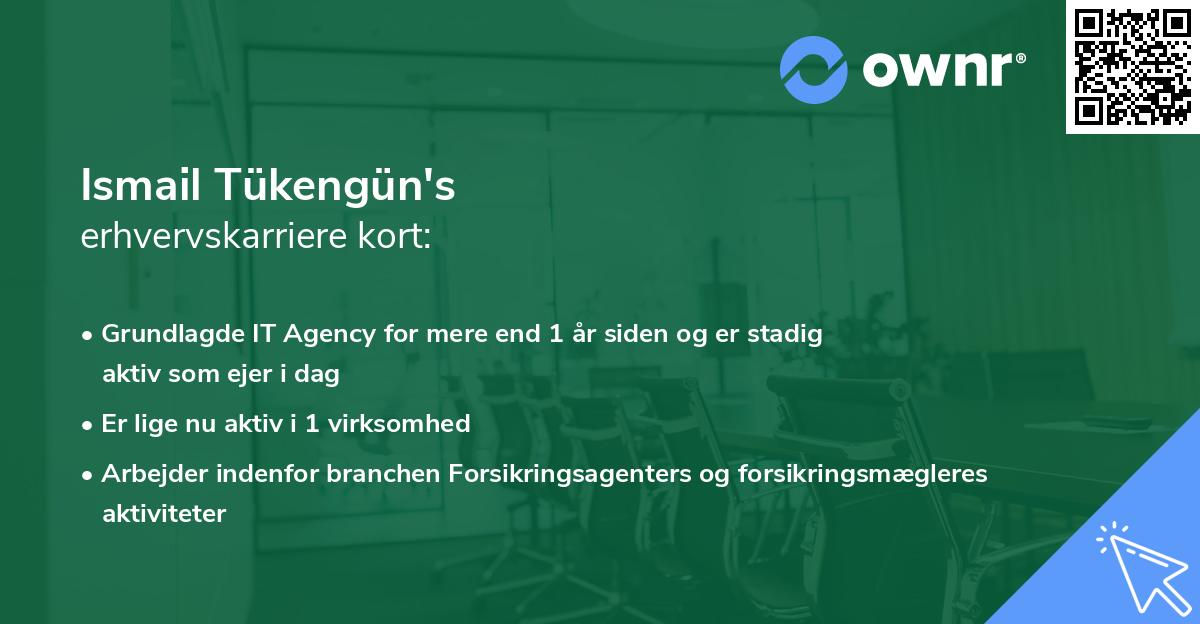 Ismail Tükengün's erhvervskarriere kort