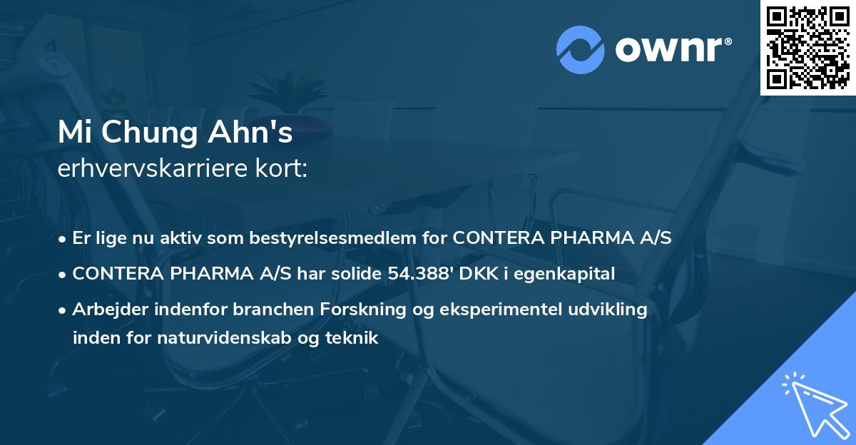 Mi Chung Ahn's erhvervskarriere kort