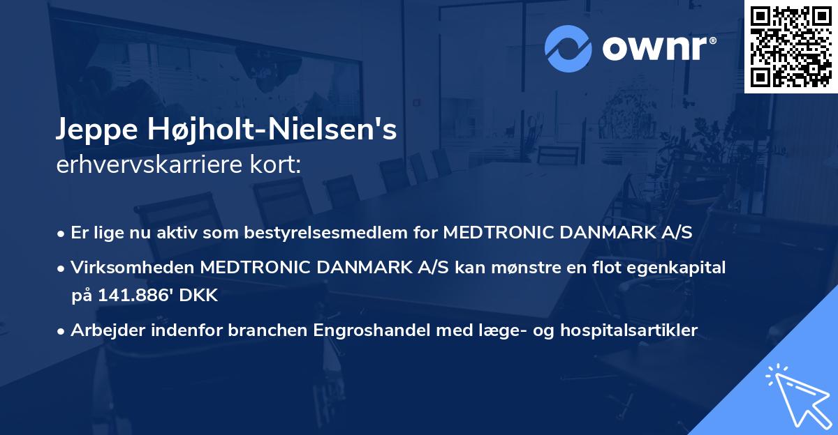 Jeppe Højholt-Nielsen's erhvervskarriere kort