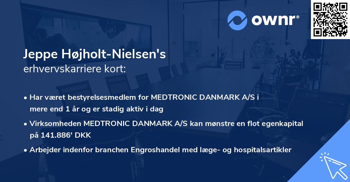 Jeppe Højholt-Nielsen's erhvervskarriere kort