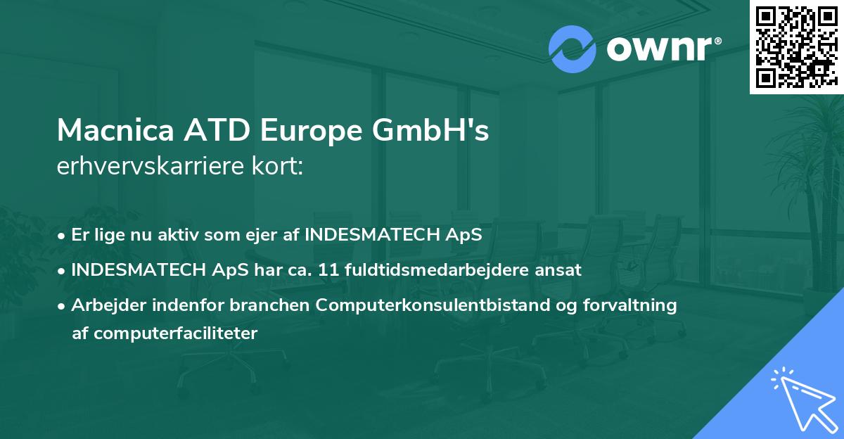 Macnica ATD Europe GmbH's erhvervskarriere kort