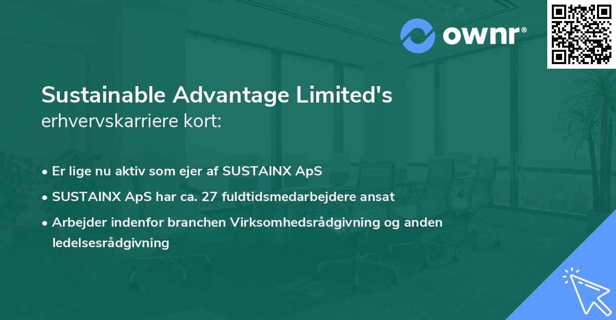 Sustainable Advantage Limited's erhvervskarriere kort