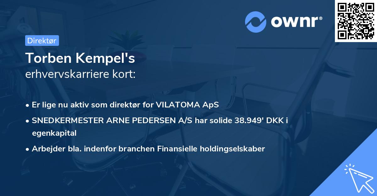 Torben Kempel's erhvervskarriere kort