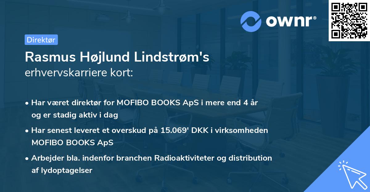 Rasmus Højlund Lindstrøm's erhvervskarriere kort