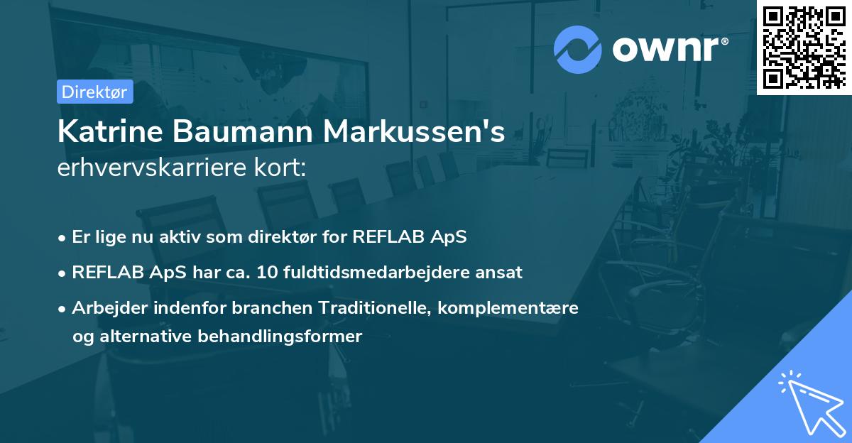 Katrine Baumann Markussen's erhvervskarriere kort