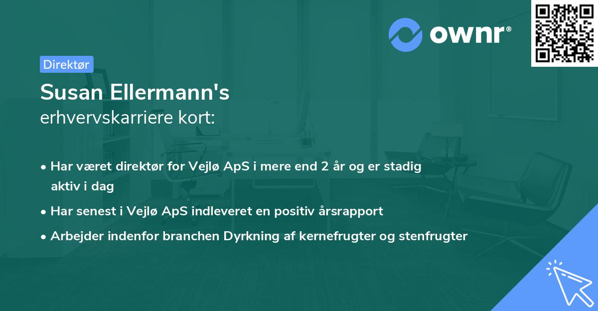Susan Ellermann's erhvervskarriere kort