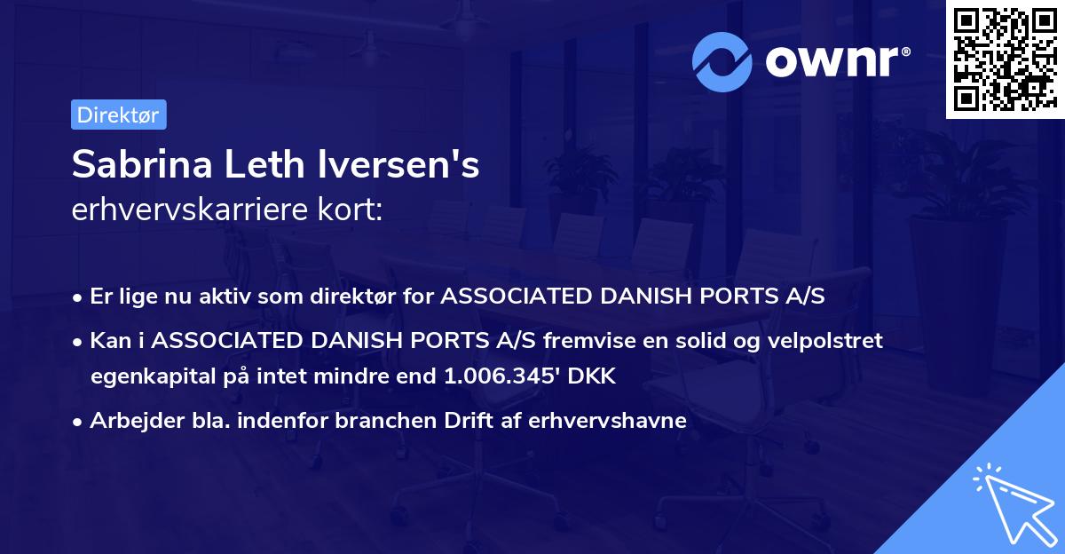 Sabrina Leth Iversen's erhvervskarriere kort