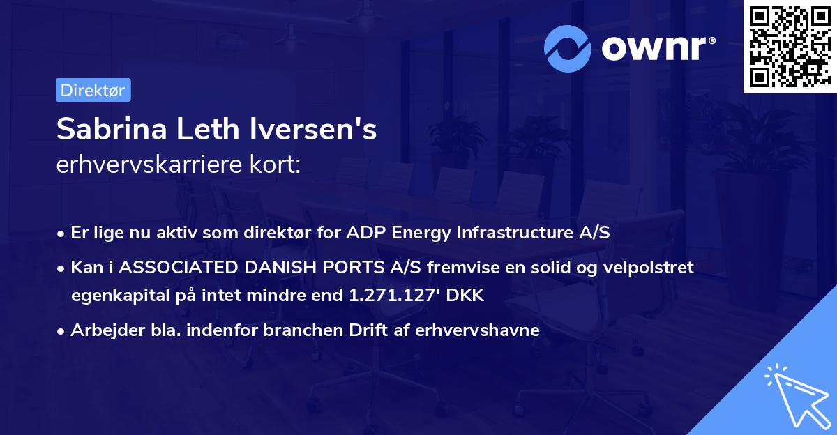 Sabrina Leth Iversen's erhvervskarriere kort