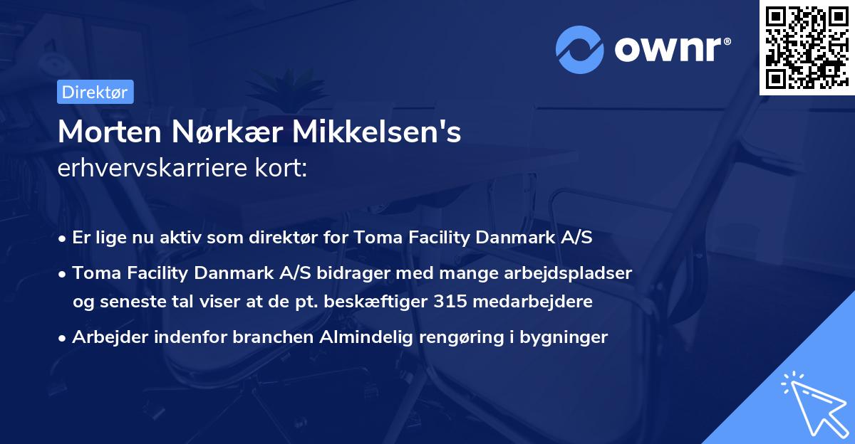 Morten Nørkær Mikkelsen's erhvervskarriere kort