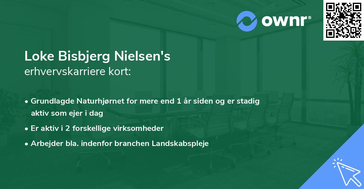 Loke Bisbjerg Nielsen's erhvervskarriere kort