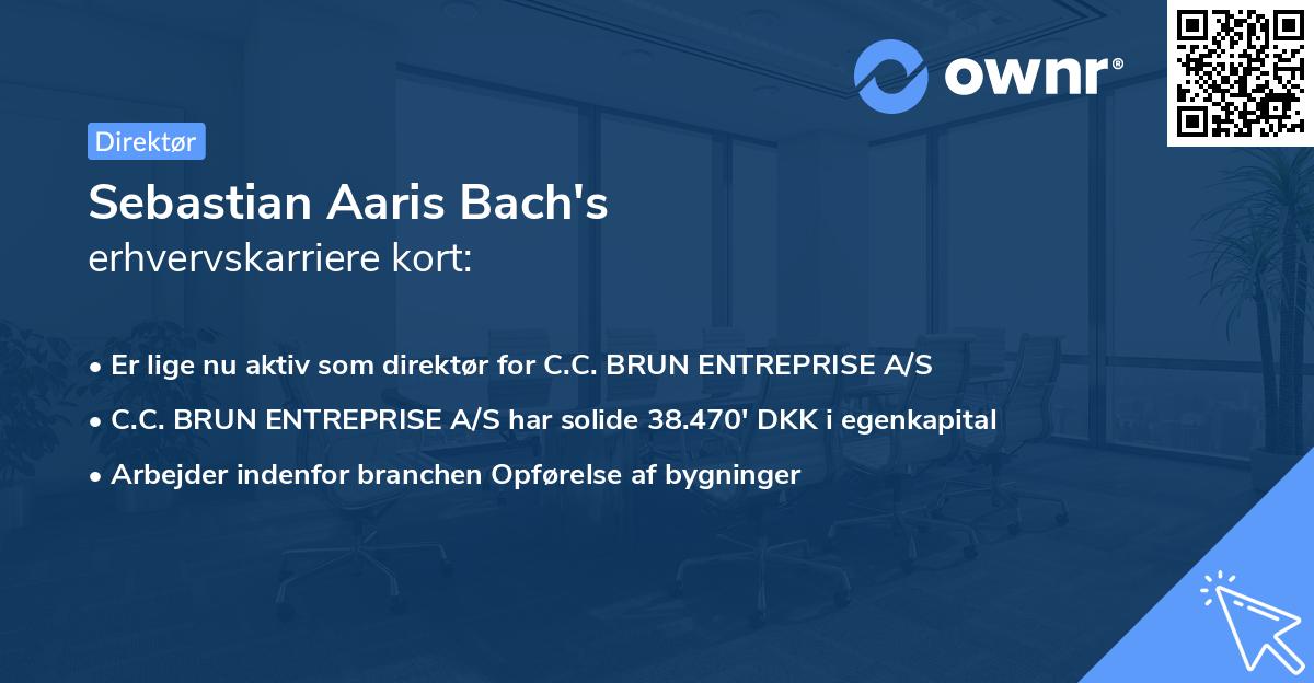 Sebastian Aaris Bach's erhvervskarriere kort