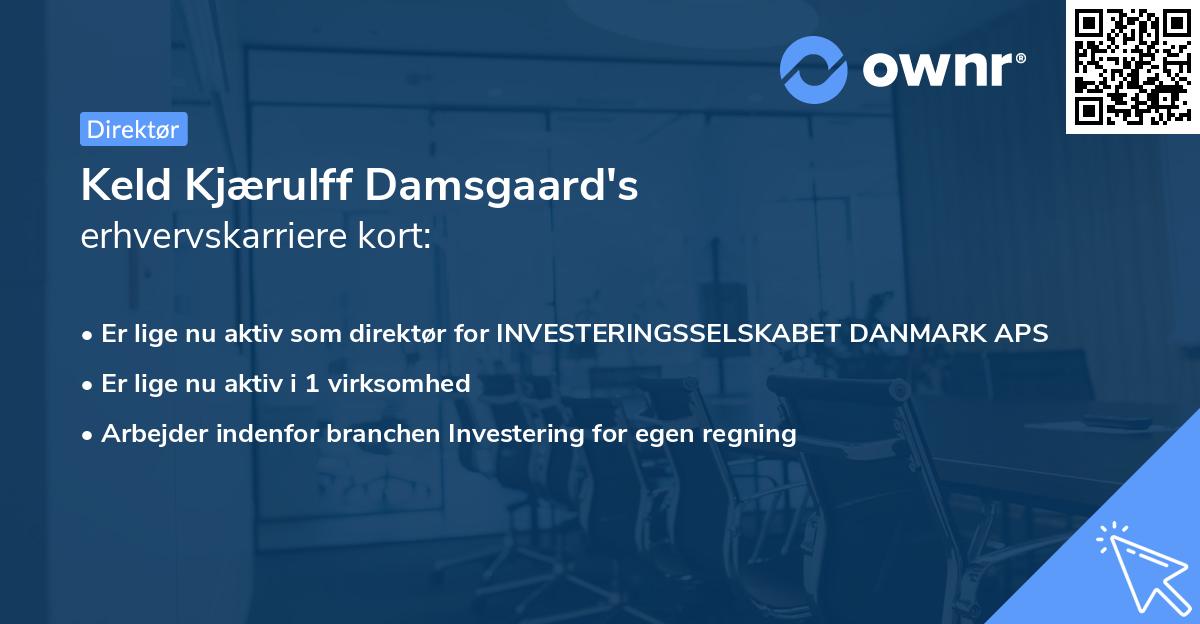 Keld Kjærulff Damsgaard's erhvervskarriere kort
