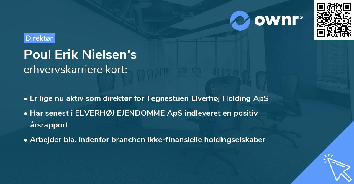 Poul Erik Nielsen's erhvervskarriere kort