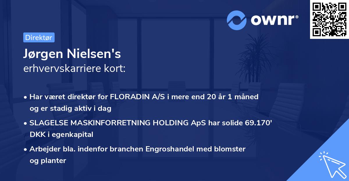 Jørgen Nielsen's erhvervskarriere kort