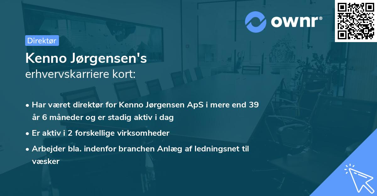 Kenno Jørgensen's erhvervskarriere kort