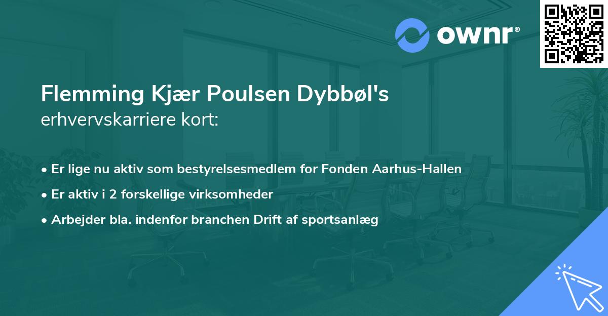 Flemming Kjær Poulsen Dybbøl's erhvervskarriere kort