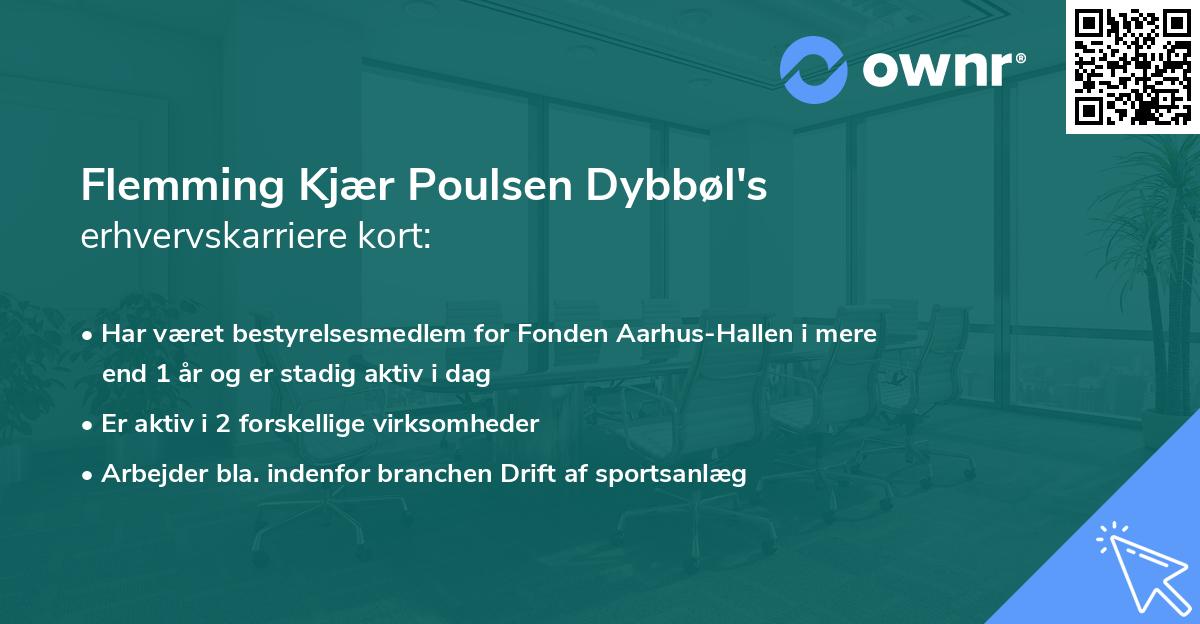 Flemming Kjær Poulsen Dybbøl's erhvervskarriere kort