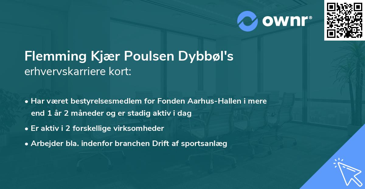 Flemming Kjær Poulsen Dybbøl's erhvervskarriere kort