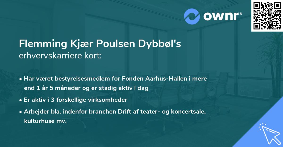 Flemming Kjær Poulsen Dybbøl's erhvervskarriere kort