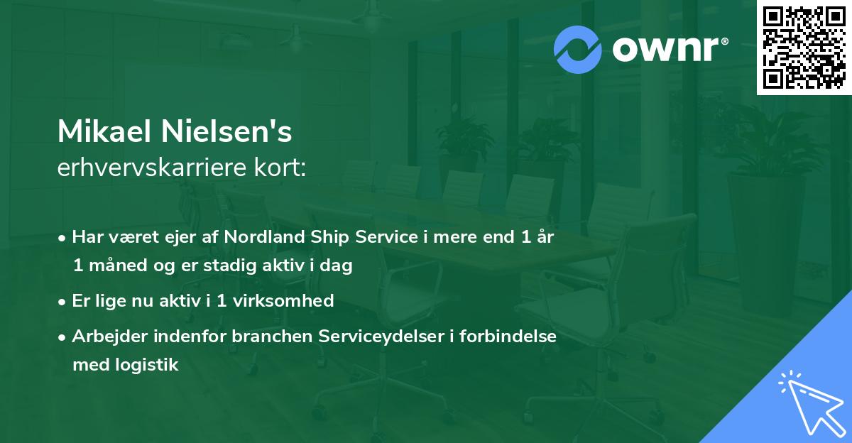 Mikael Nielsen's erhvervskarriere kort